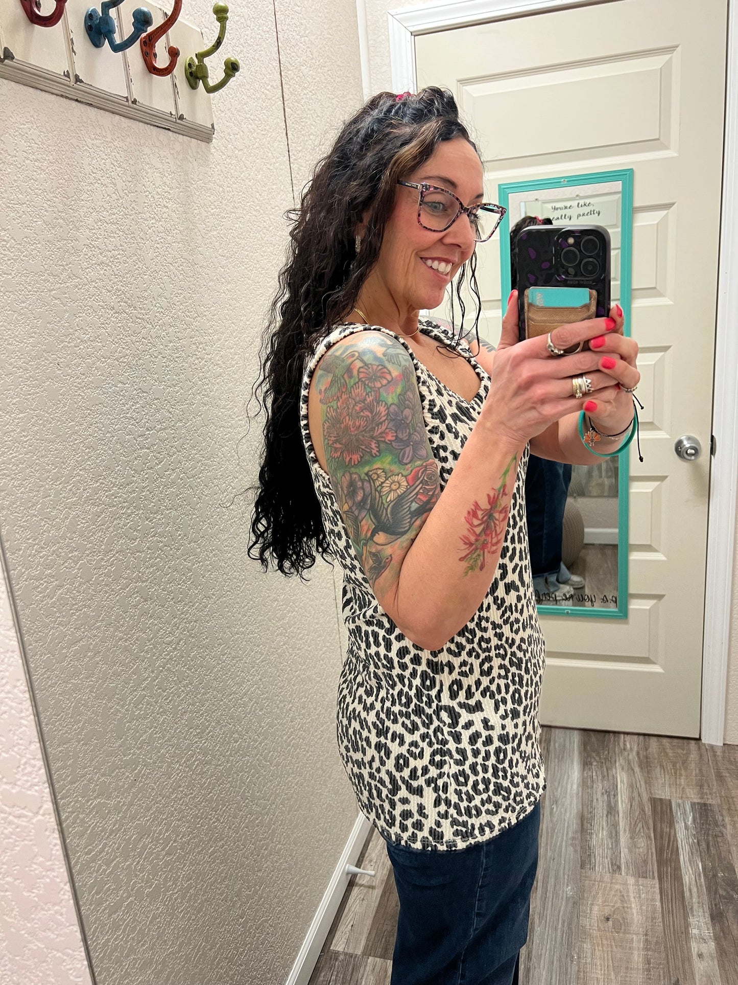 Cheetah Urban Ribbed Tank