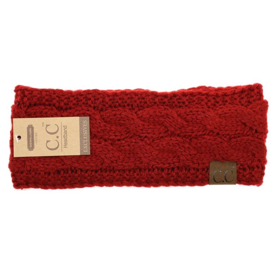 Solid Cable Knit CC Women's Fashion Headband