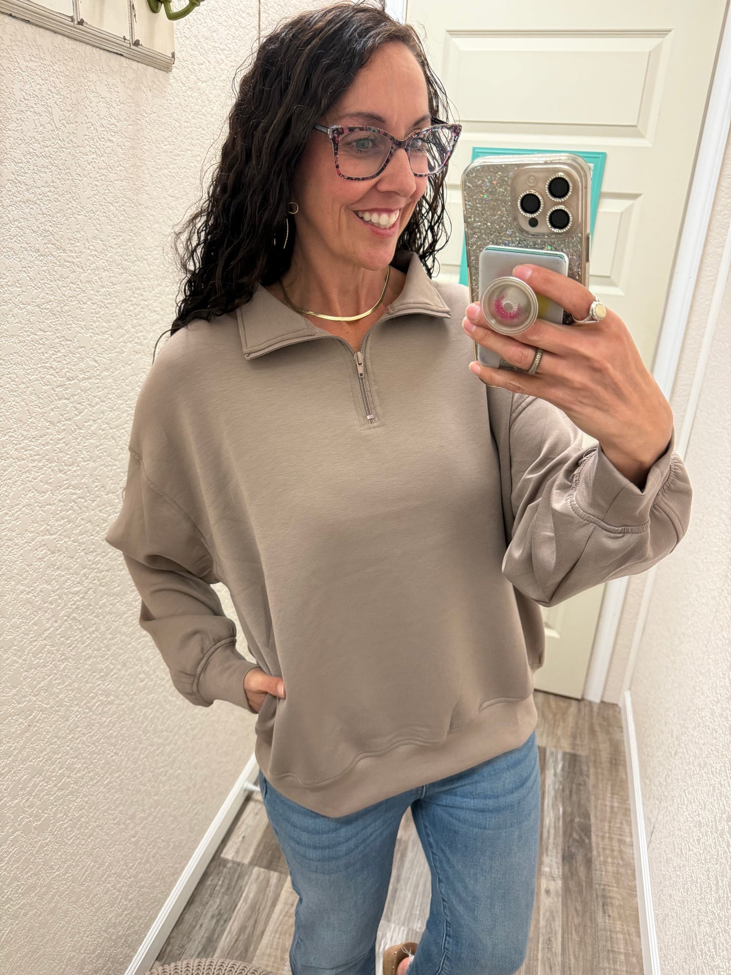 Sadie Scuba 1/2 Zip Pullover