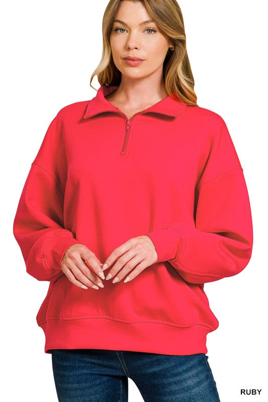 Sadie Scuba 1/2 Zip Pullover