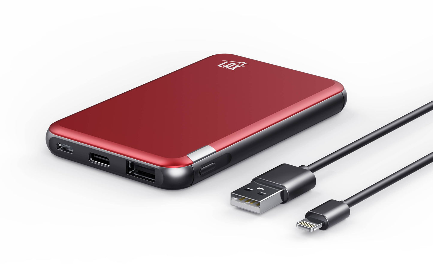 Portable Power Bank High Speed 7200 mAh Retail Pack: Black