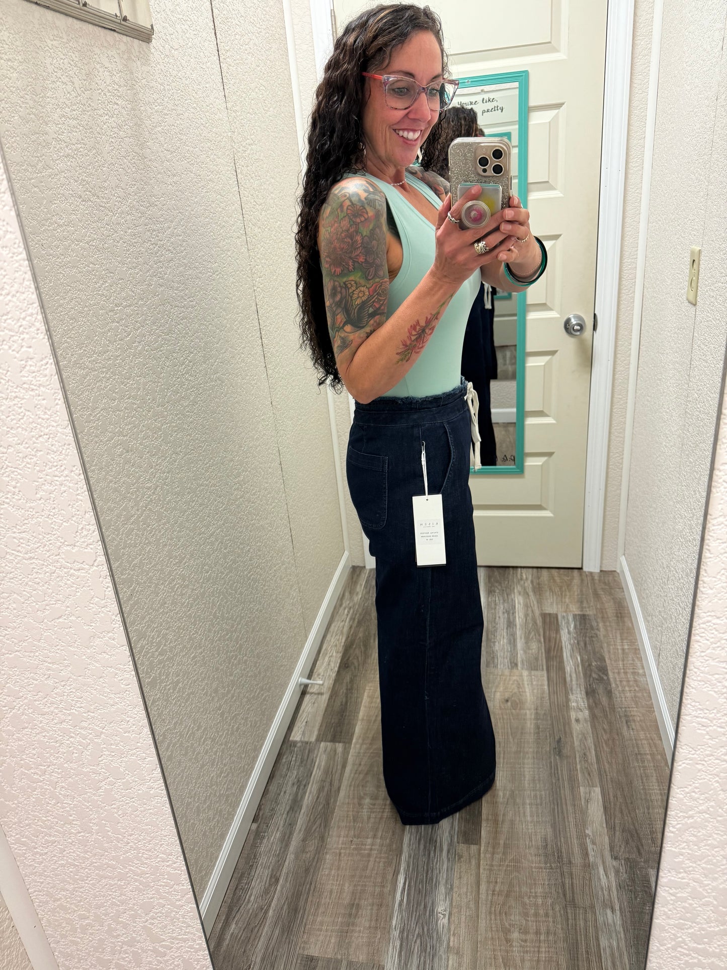 Jasmine Mid Rise Wide Leg Jeans