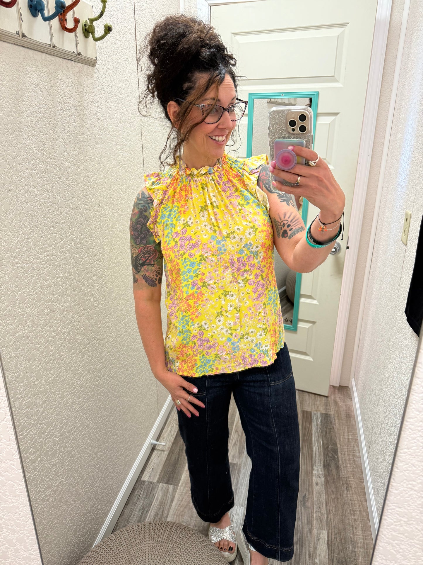 Faith Floral Print Top