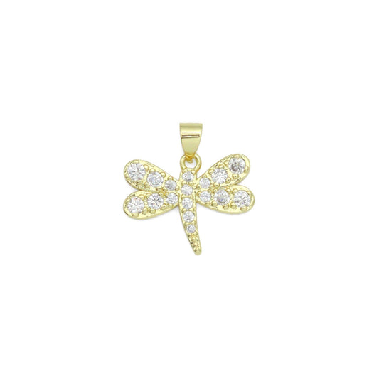 Gold Dragonfly Charm