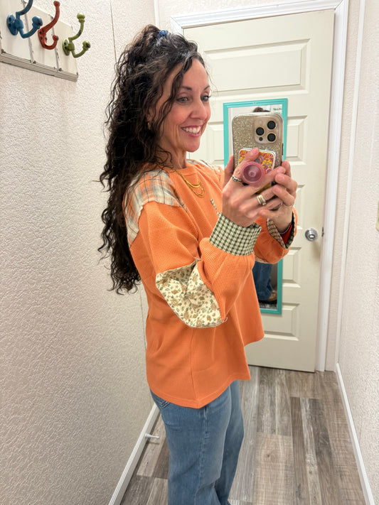 Pumpkin Spice and Everything Nice Pullover Long Sleeve Top