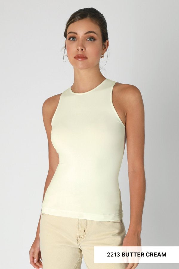 Buttercream Trust Me Tank High Neck