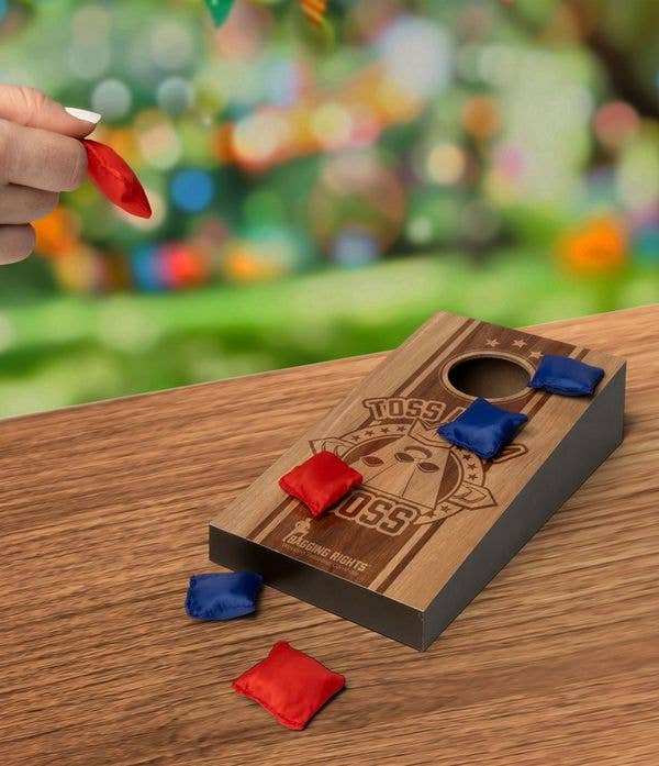 Wooden Tabletop Cornhole - Bagging Rights