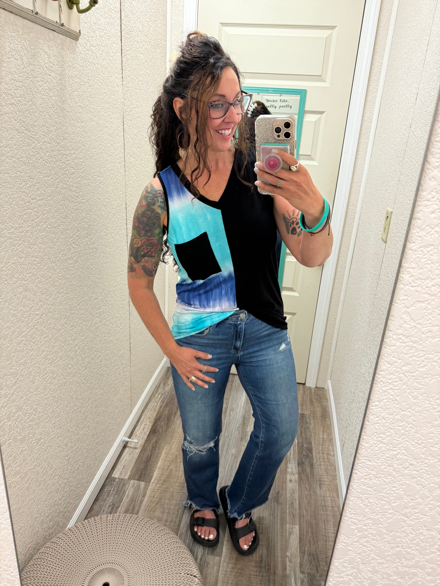 Ocean Breeze Color Block Tank Top