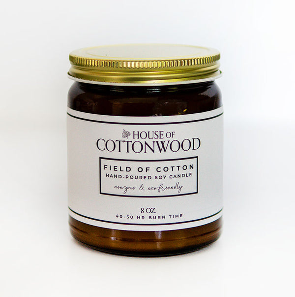 Field Of Cotton HAND POURED SOY CANDLE