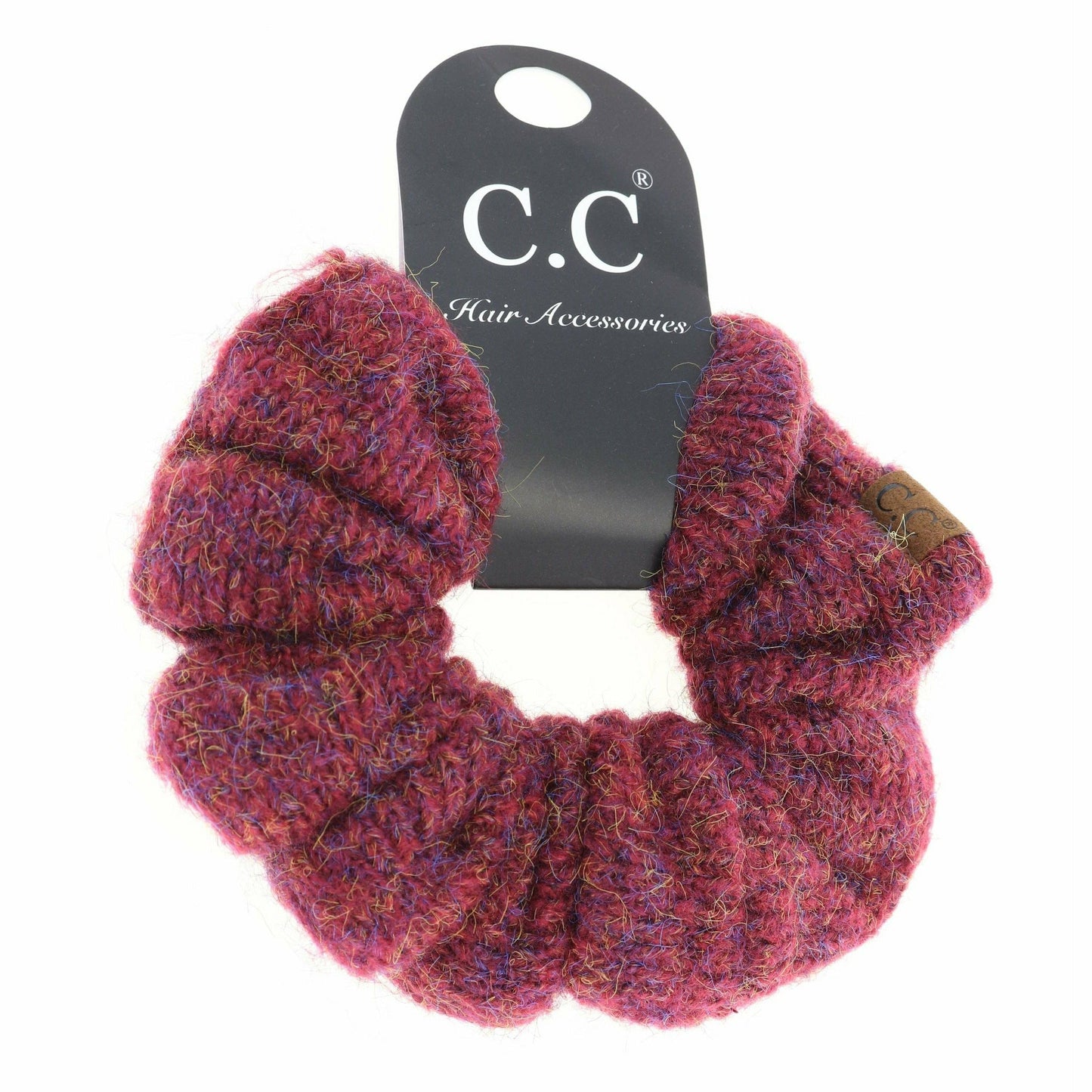 Two-tone Knit Ponytail C.C Scrunchie