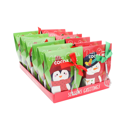 Santa’s Friends Cocoa – PDQ Assortment with Mini Whisk