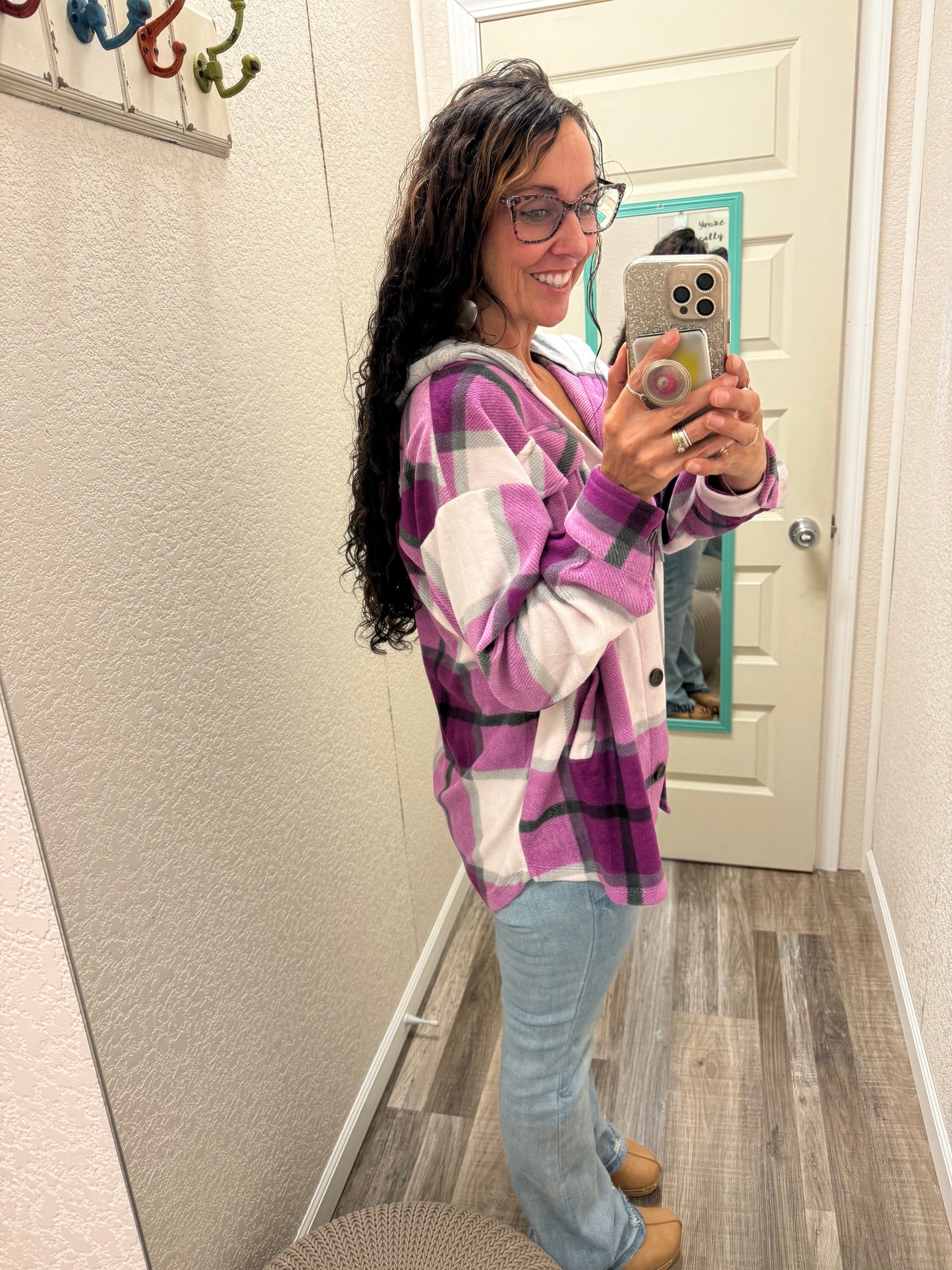 Shirley Fleece Plaid Shacket
