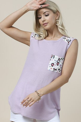 Kate waffle knit Tank Top