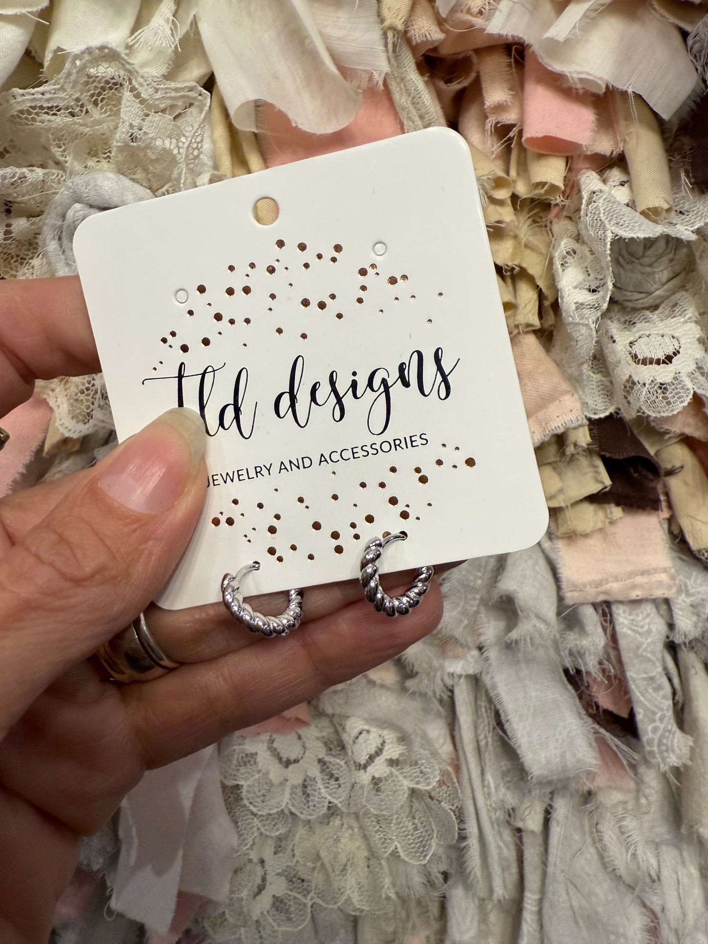 Twists - Gold Plated Earrings