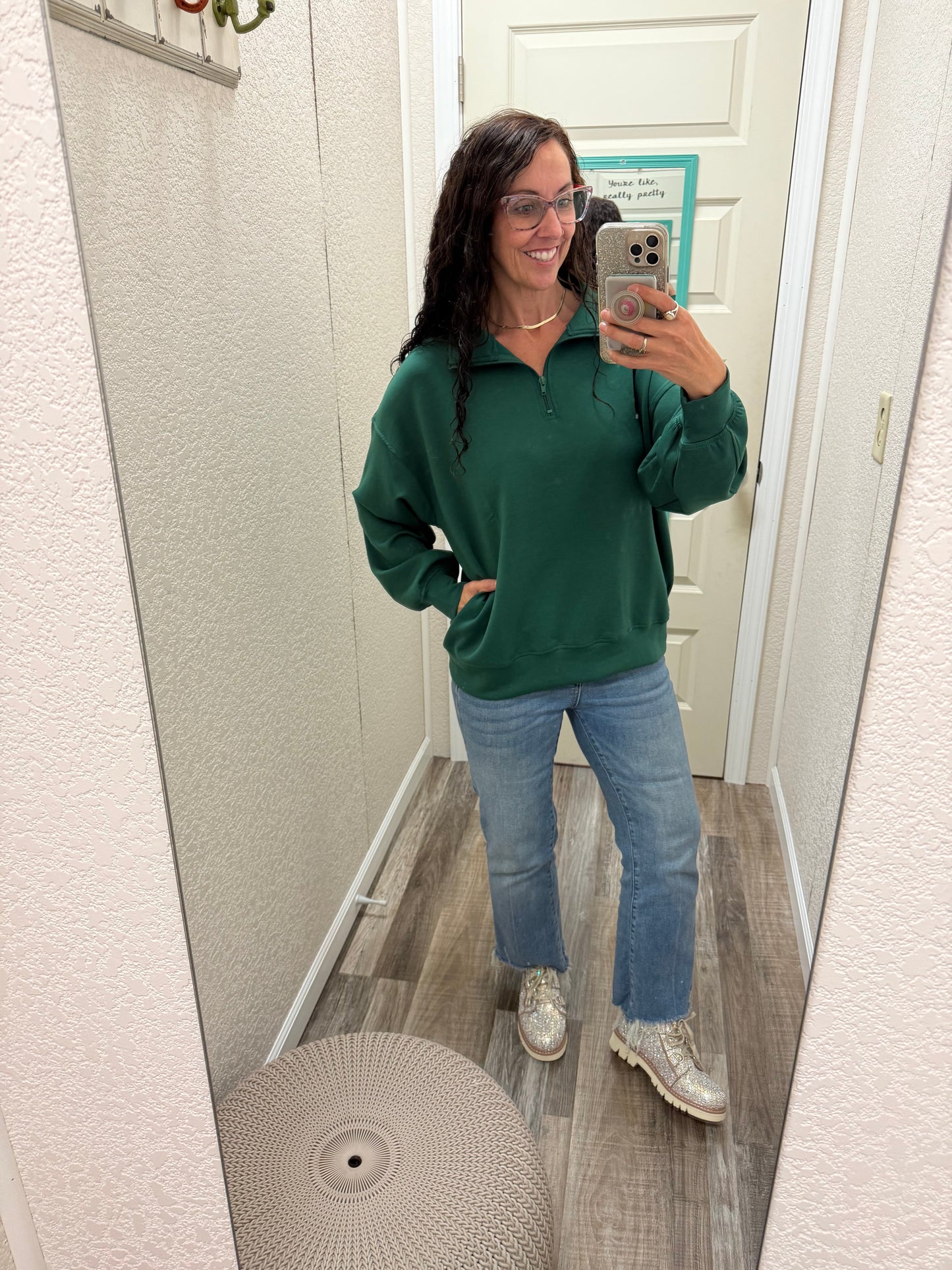 Sadie Scuba 1/2 Zip Pullover