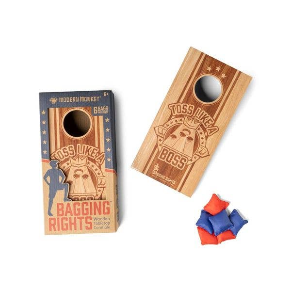 Wooden Tabletop Cornhole - Bagging Rights