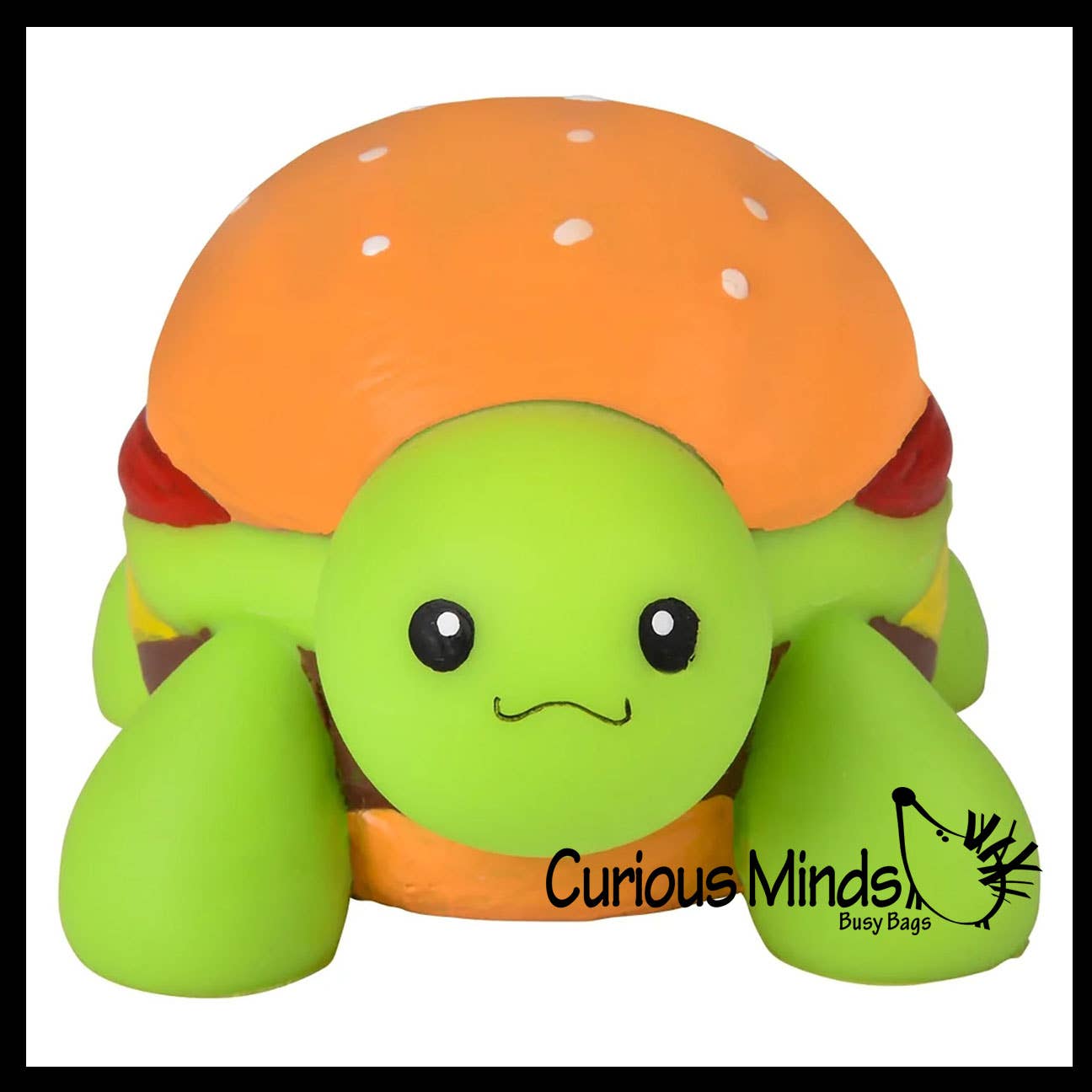 Turtle Burger Squishy Squeeze Stress Ball Soft Doh Filling