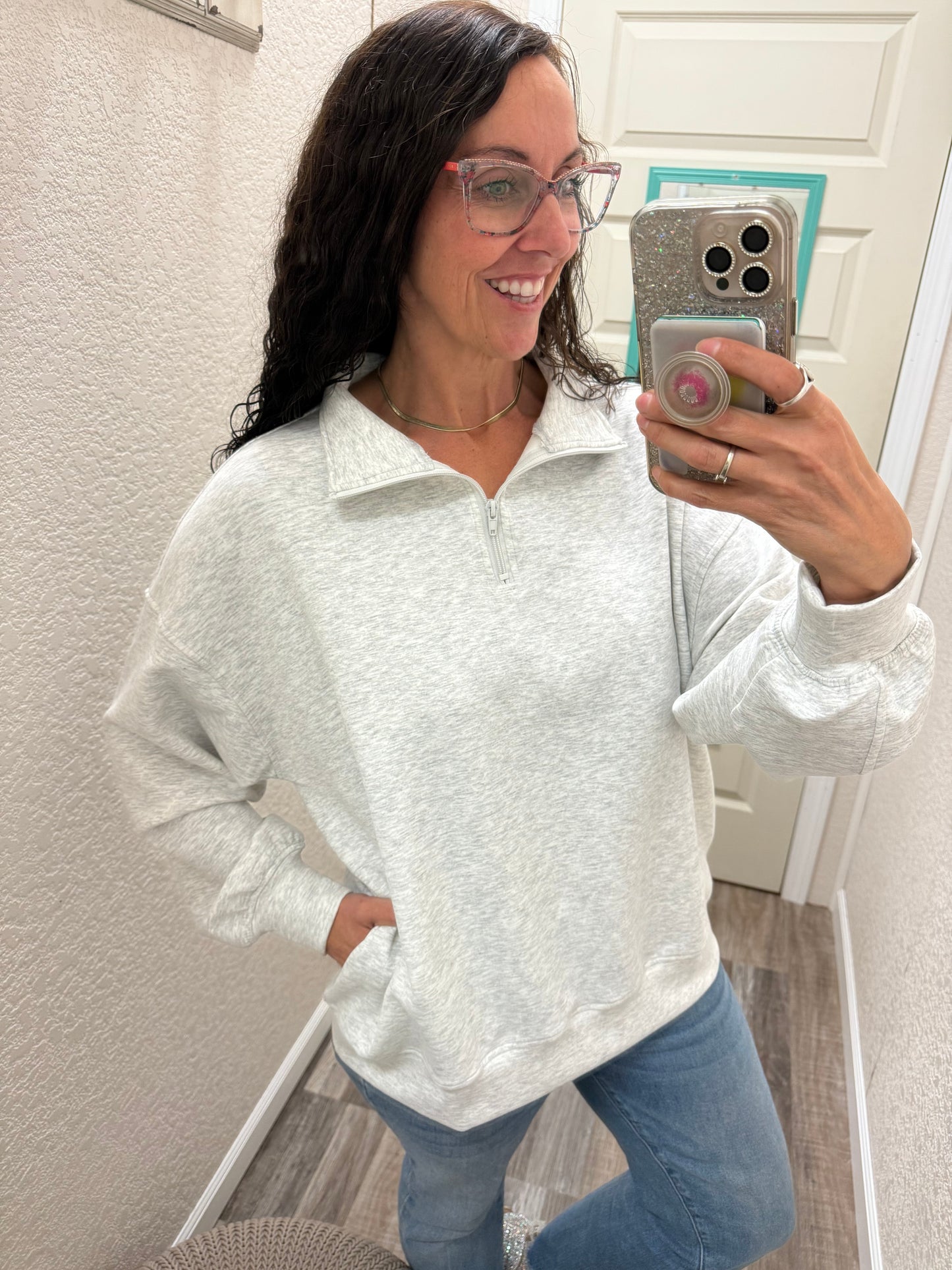 Sadie Scuba 1/2 Zip Pullover