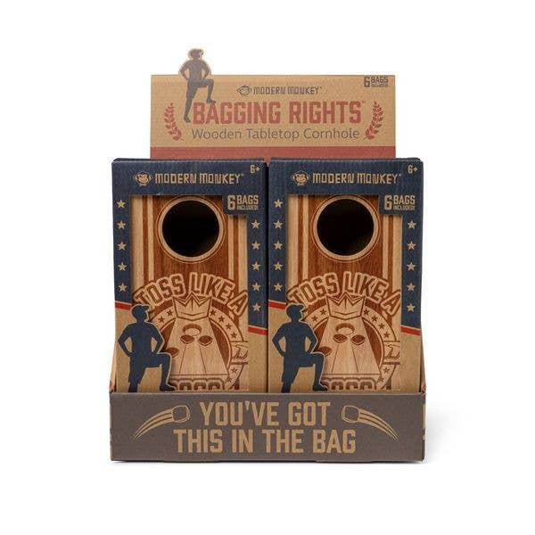Wooden Tabletop Cornhole - Bagging Rights