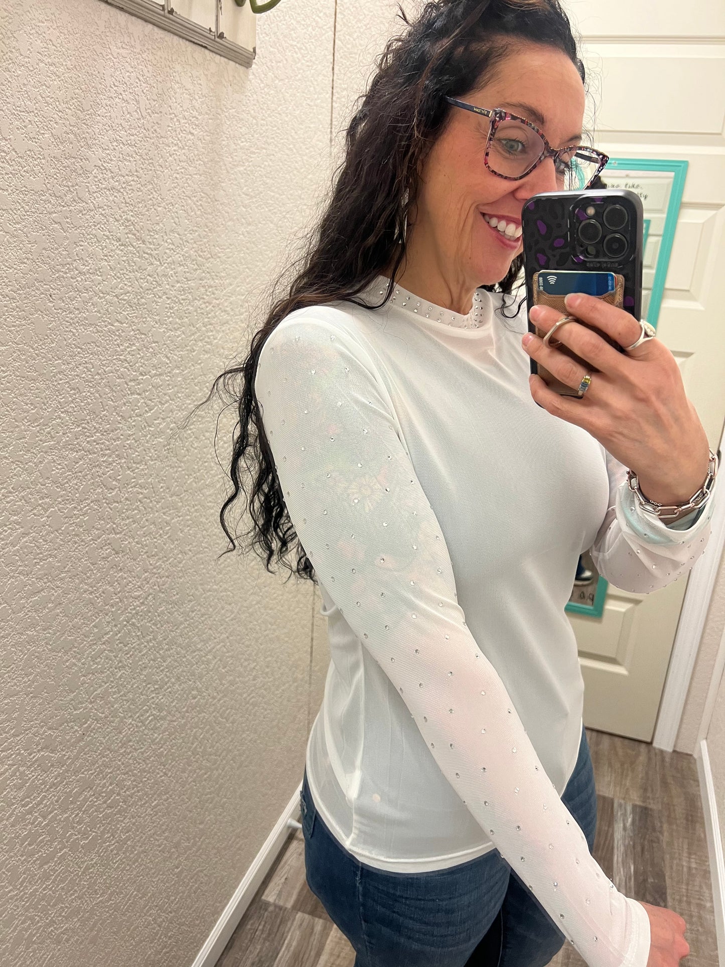Pearl In Paradise Mesh Top