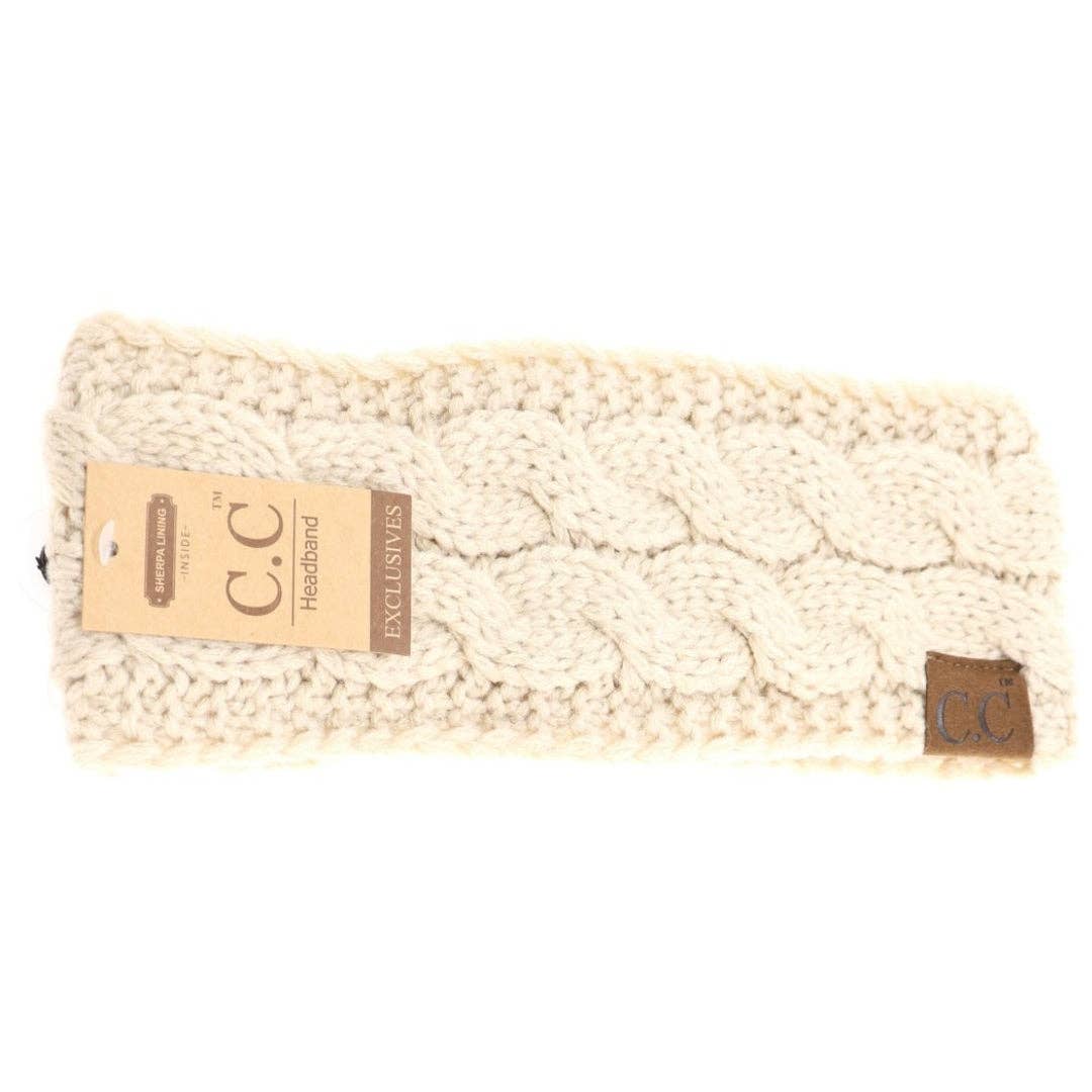 Solid Cable Knit CC Women's Fashion Headband