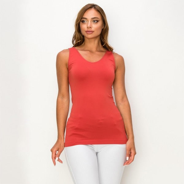 Reversible V or U neck Second Skin Tank
