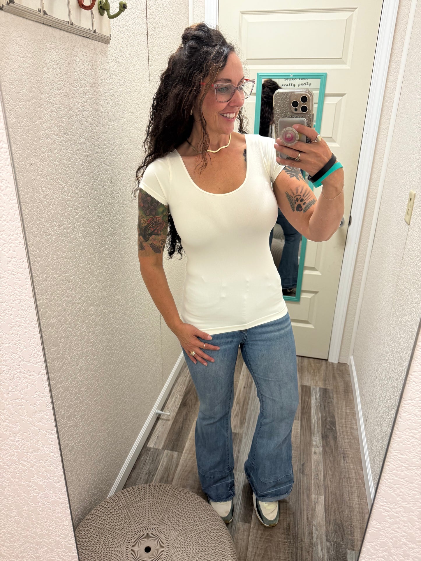 Trust Me Short Sleeve Top - One Size