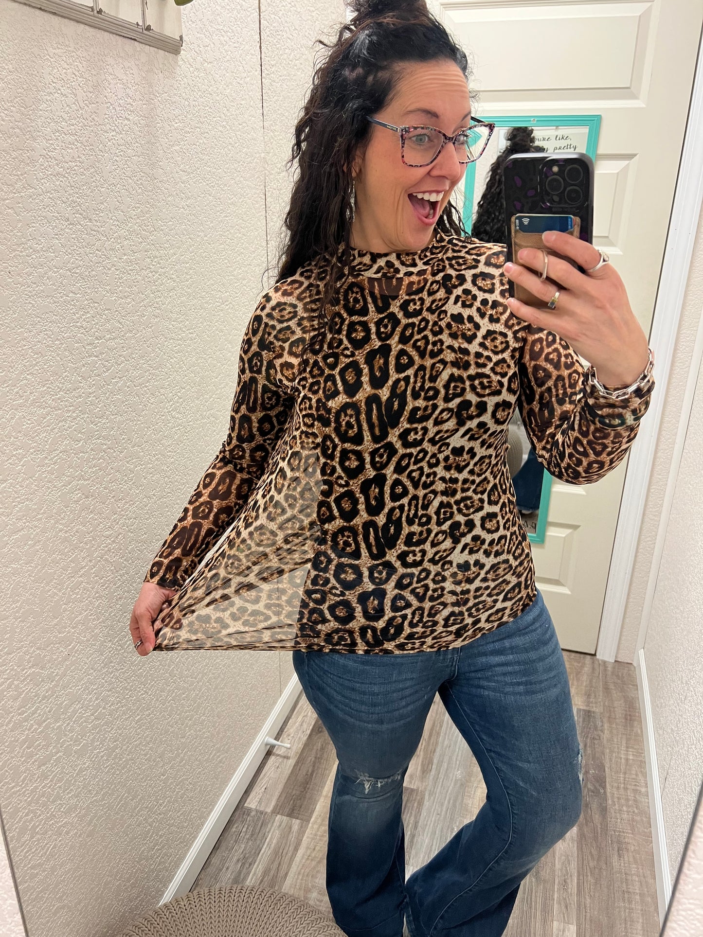 Hear Me Roar Mesh Top