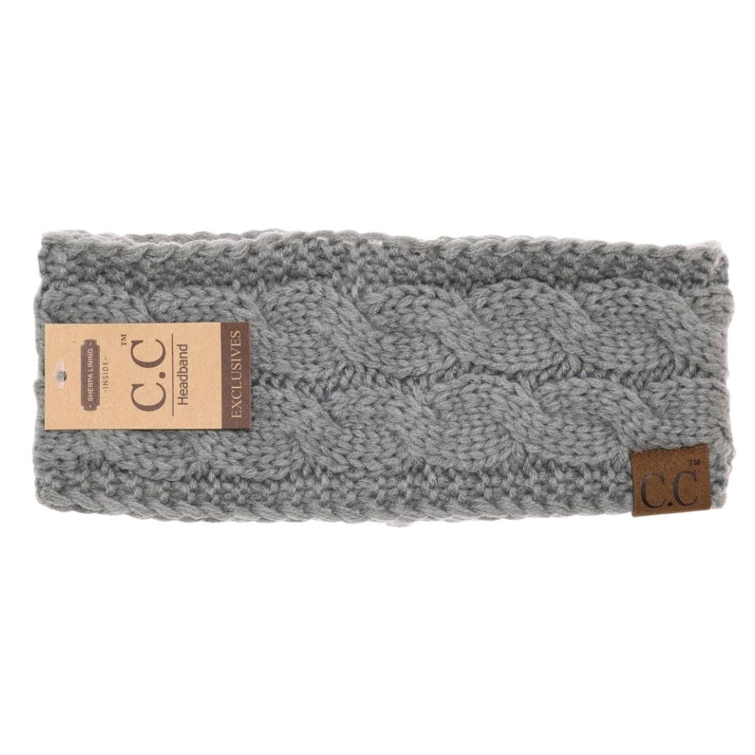 Solid Cable Knit CC Women's Fashion Headband