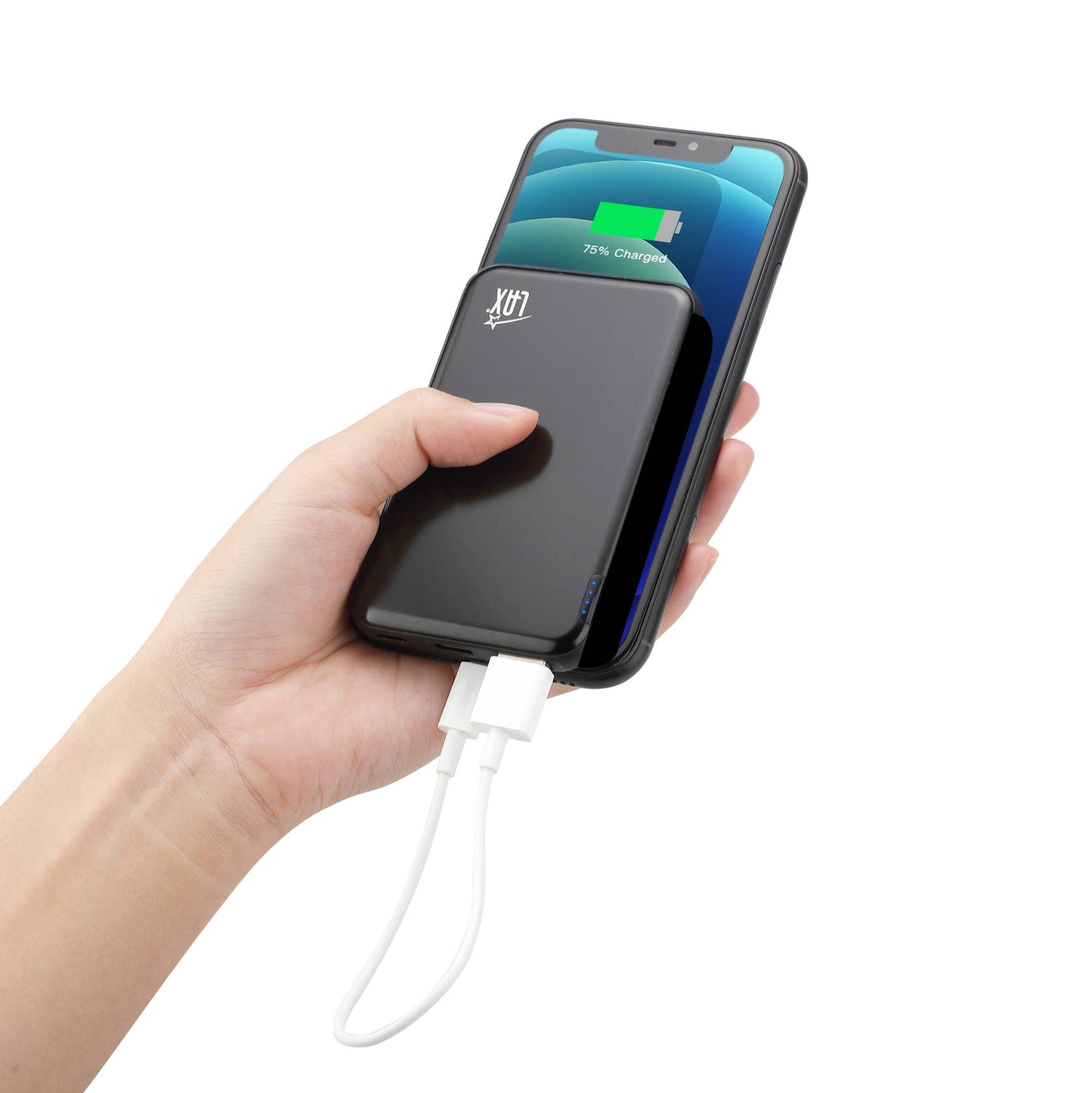 Portable Power Bank High Speed 7200 mAh Retail Pack: Black