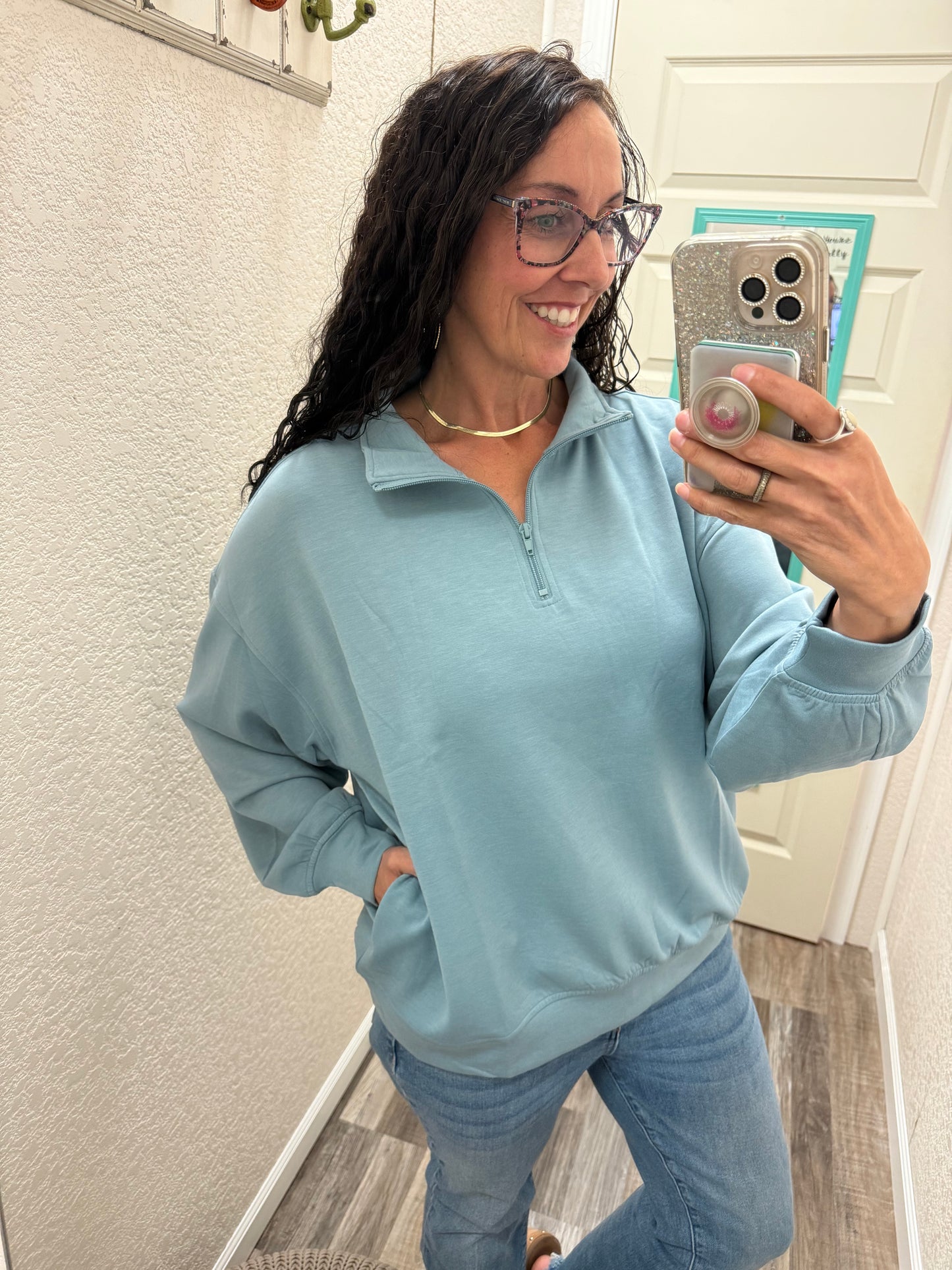 Sadie Scuba 1/2 Zip Pullover