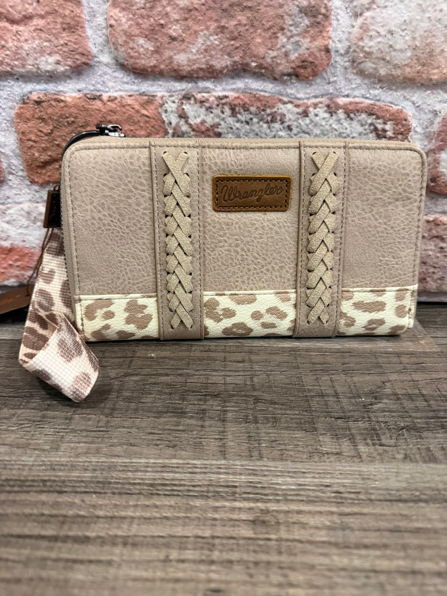 Wrangler khaki Leopard Print Wallet