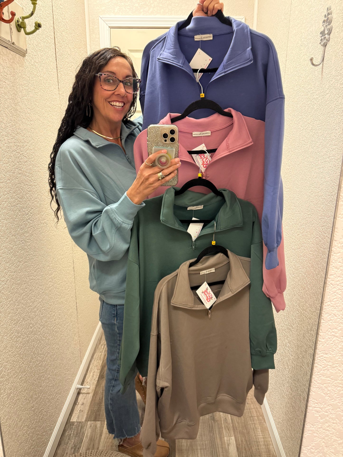 Sadie Scuba 1/2 Zip Pullover