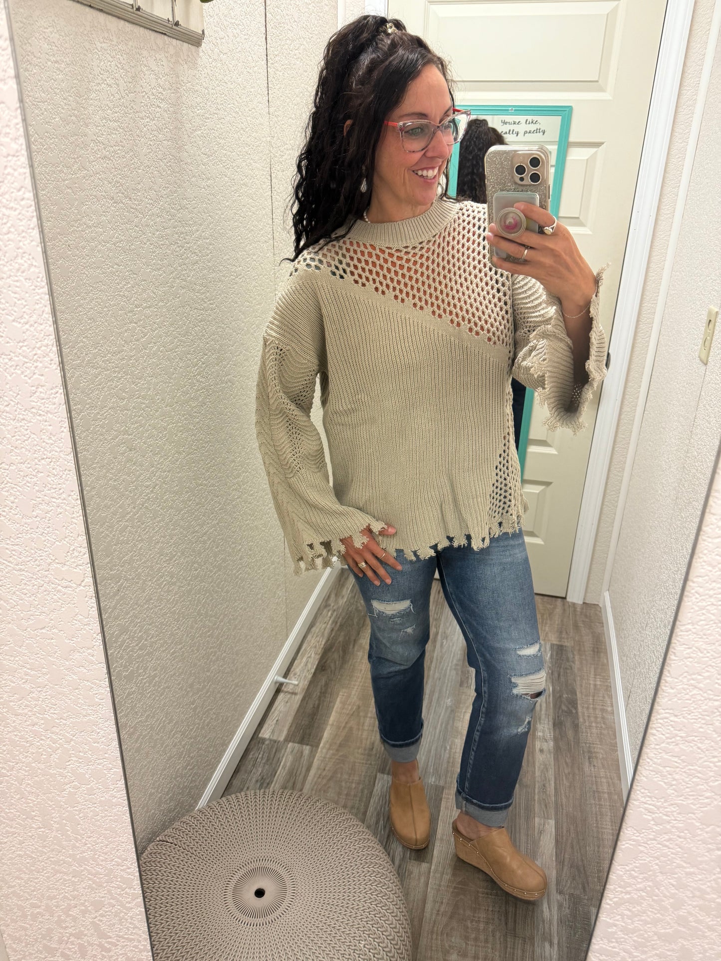 Myra Multi Textured Sweater