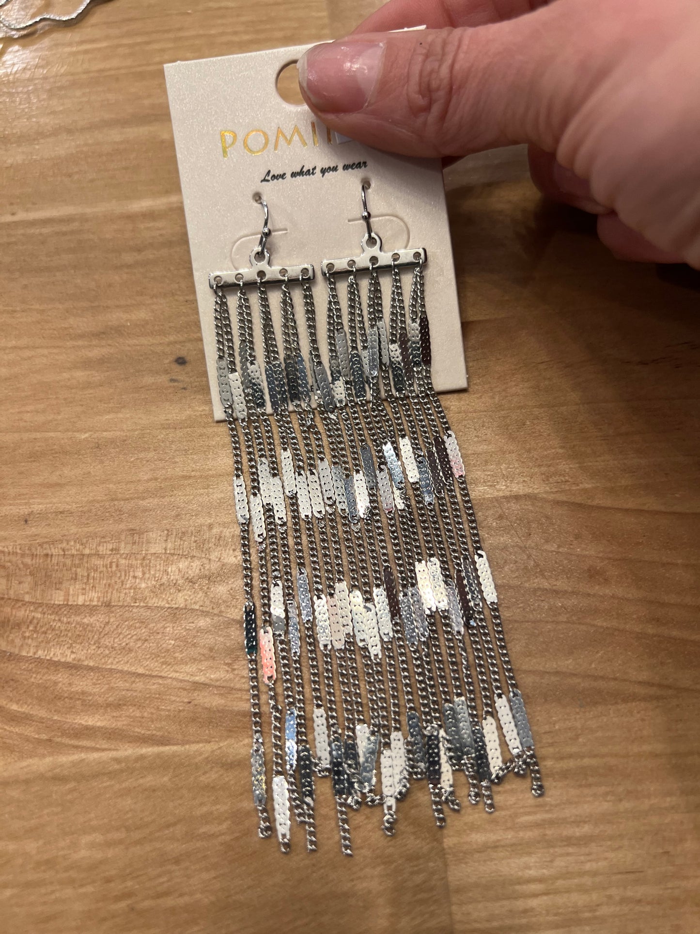 Silver Threads Earrings