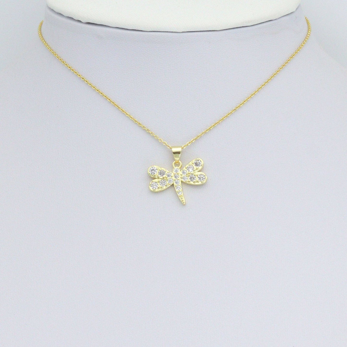 Gold Dragonfly Charm