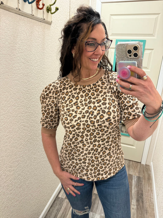 Juliet Animal Print Top
