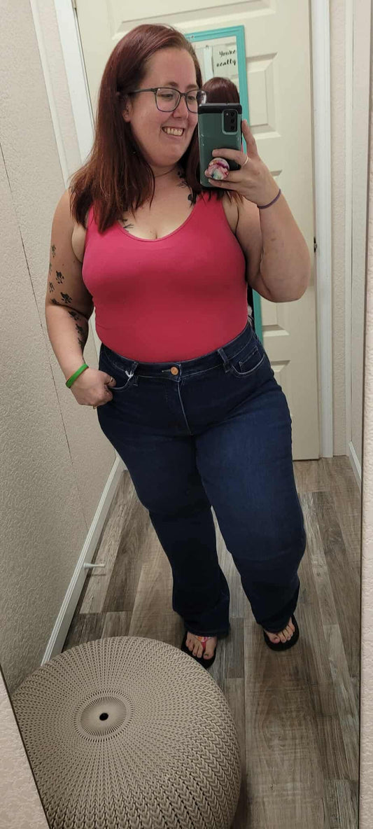 Effective Tummy Control High Rise Bootcut Lovervet Jeans