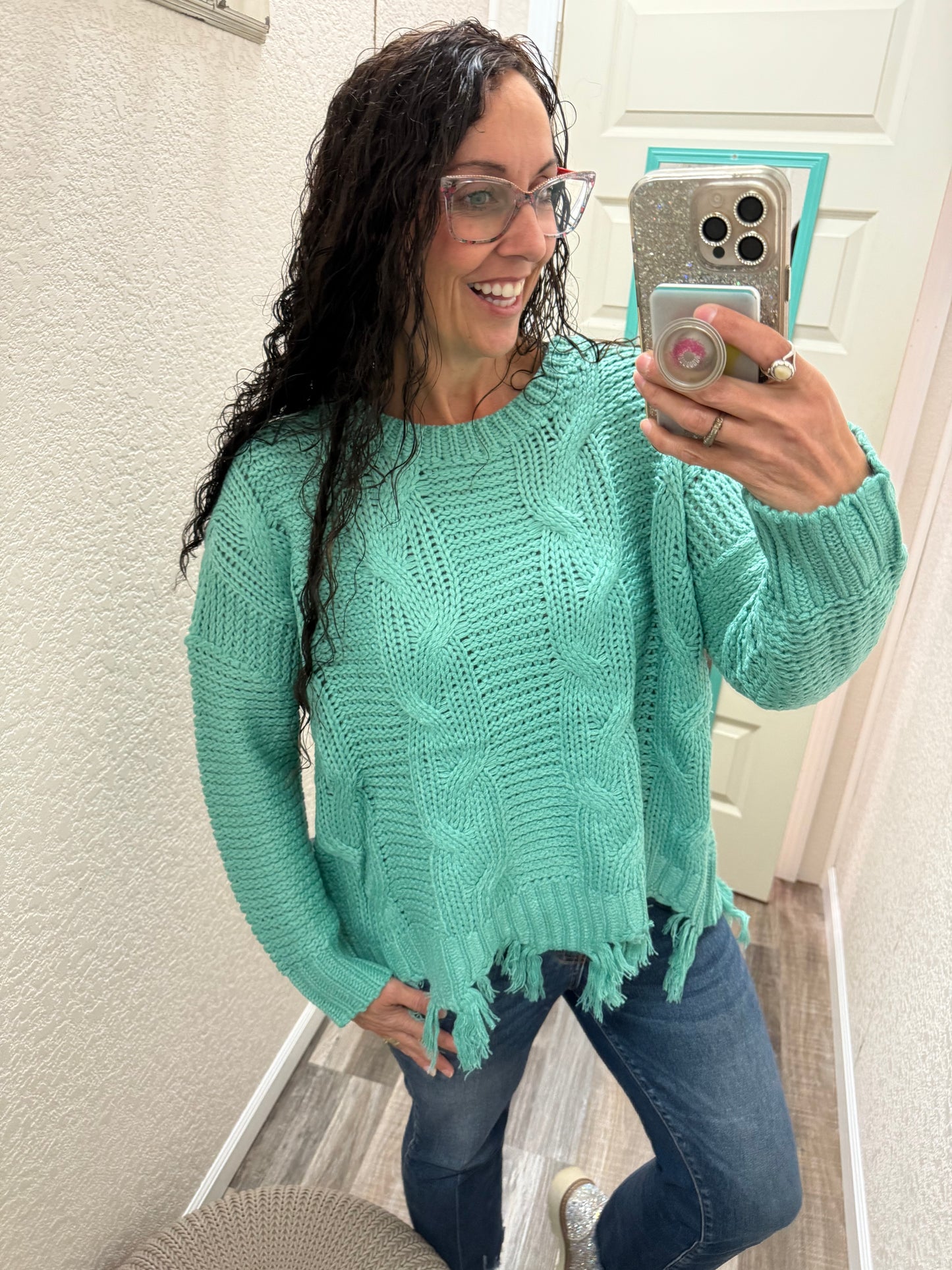 Brin Distressed Fall Sweater