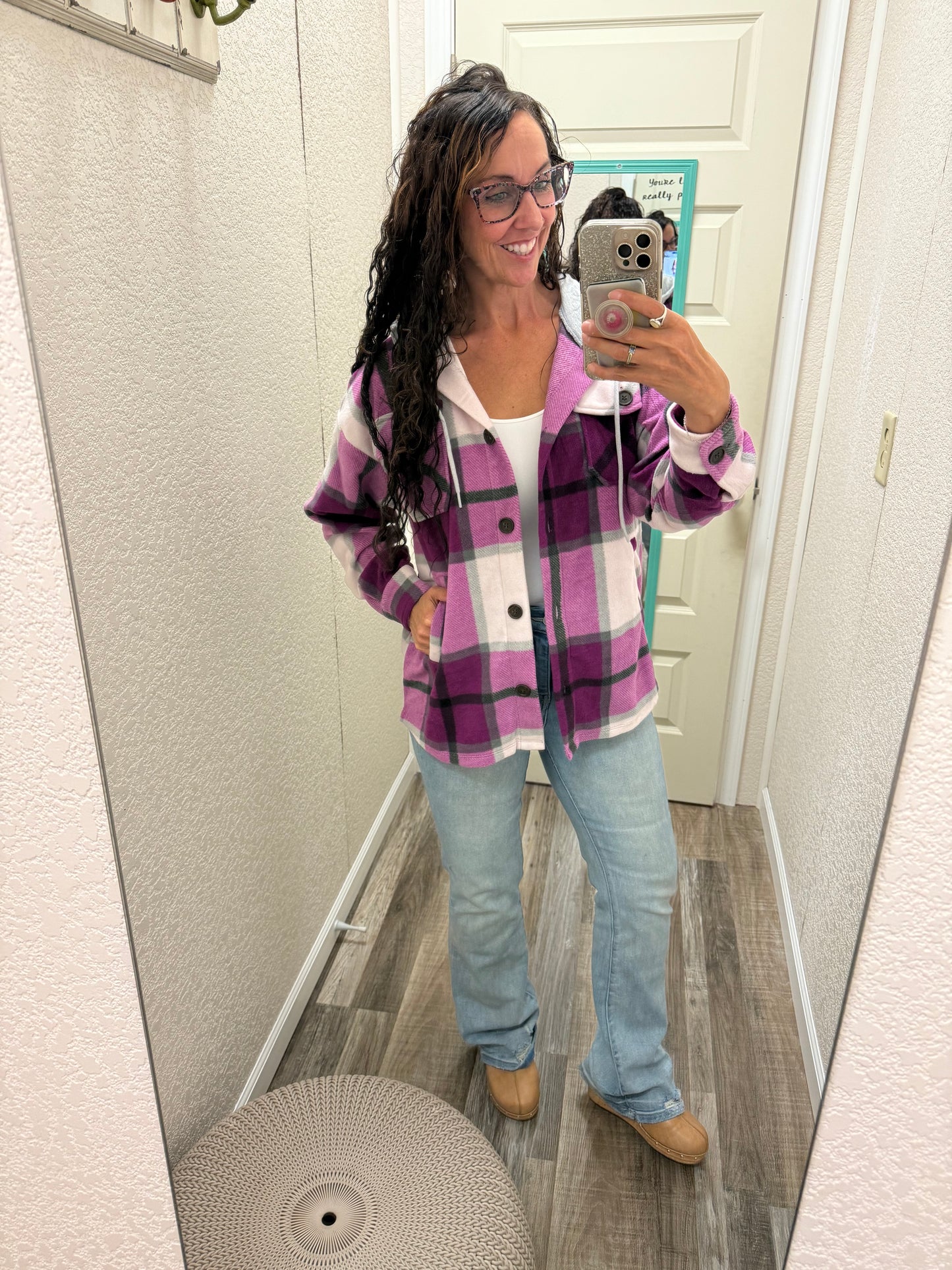 Shirley Fleece Plaid Shacket