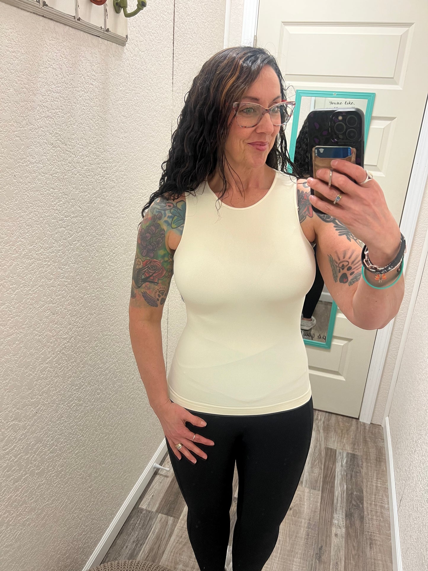 Buttercream Trust Me Tank High Neck