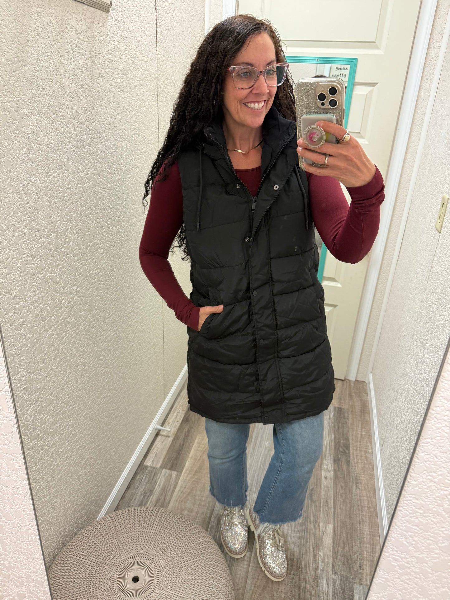 Vivi Long Puffer Vest