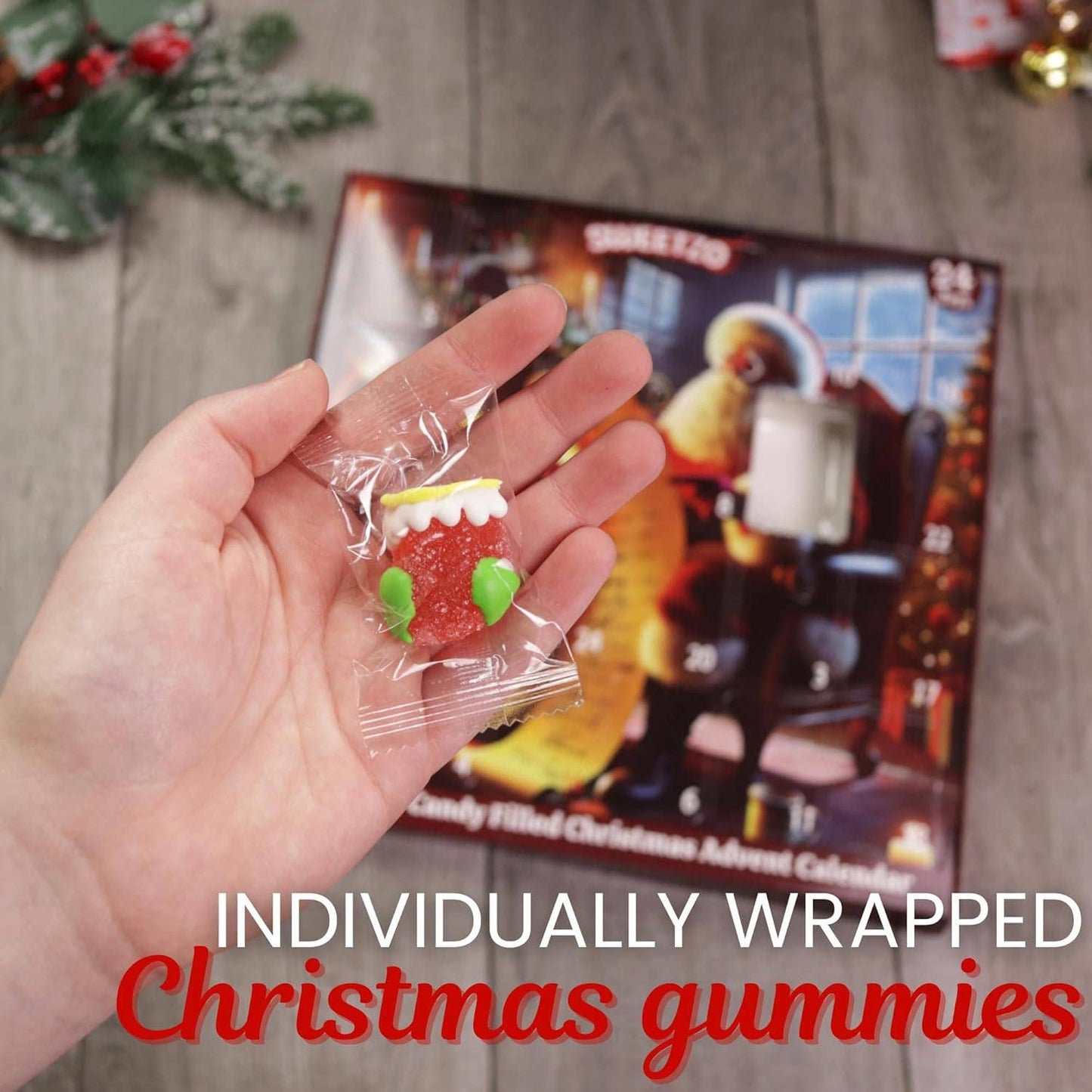 Christmas Advent Calendar with Gummy Candy