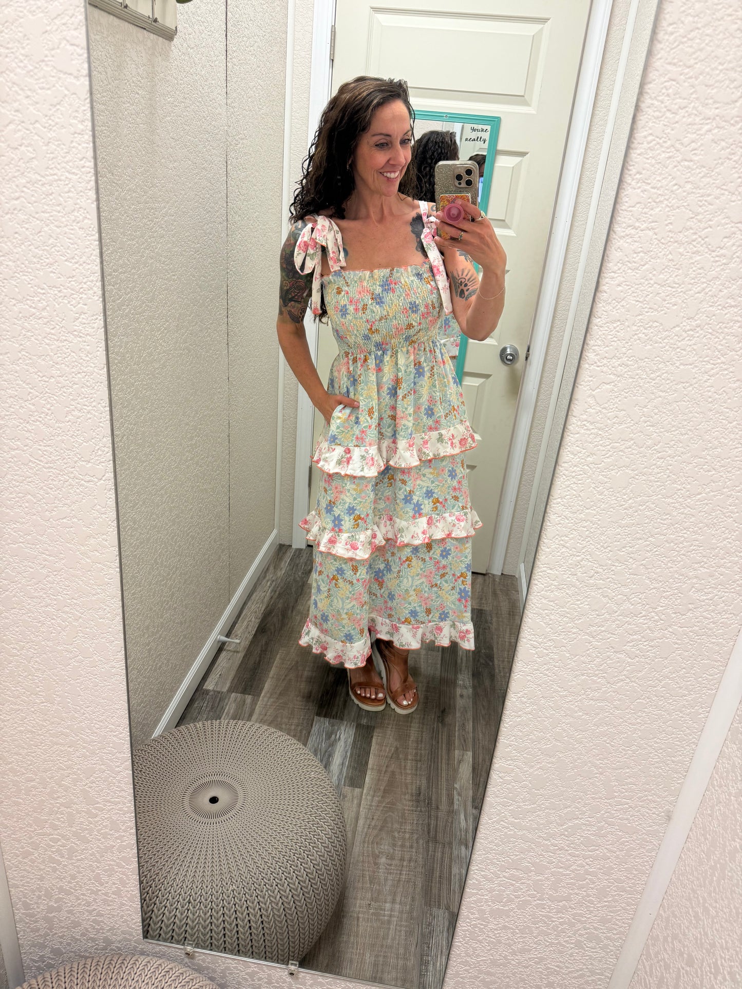 Bon Bowage Dress With Pockets