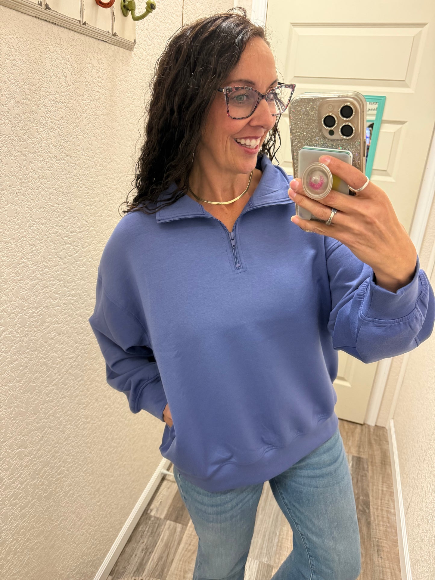 Sadie Scuba 1/2 Zip Pullover