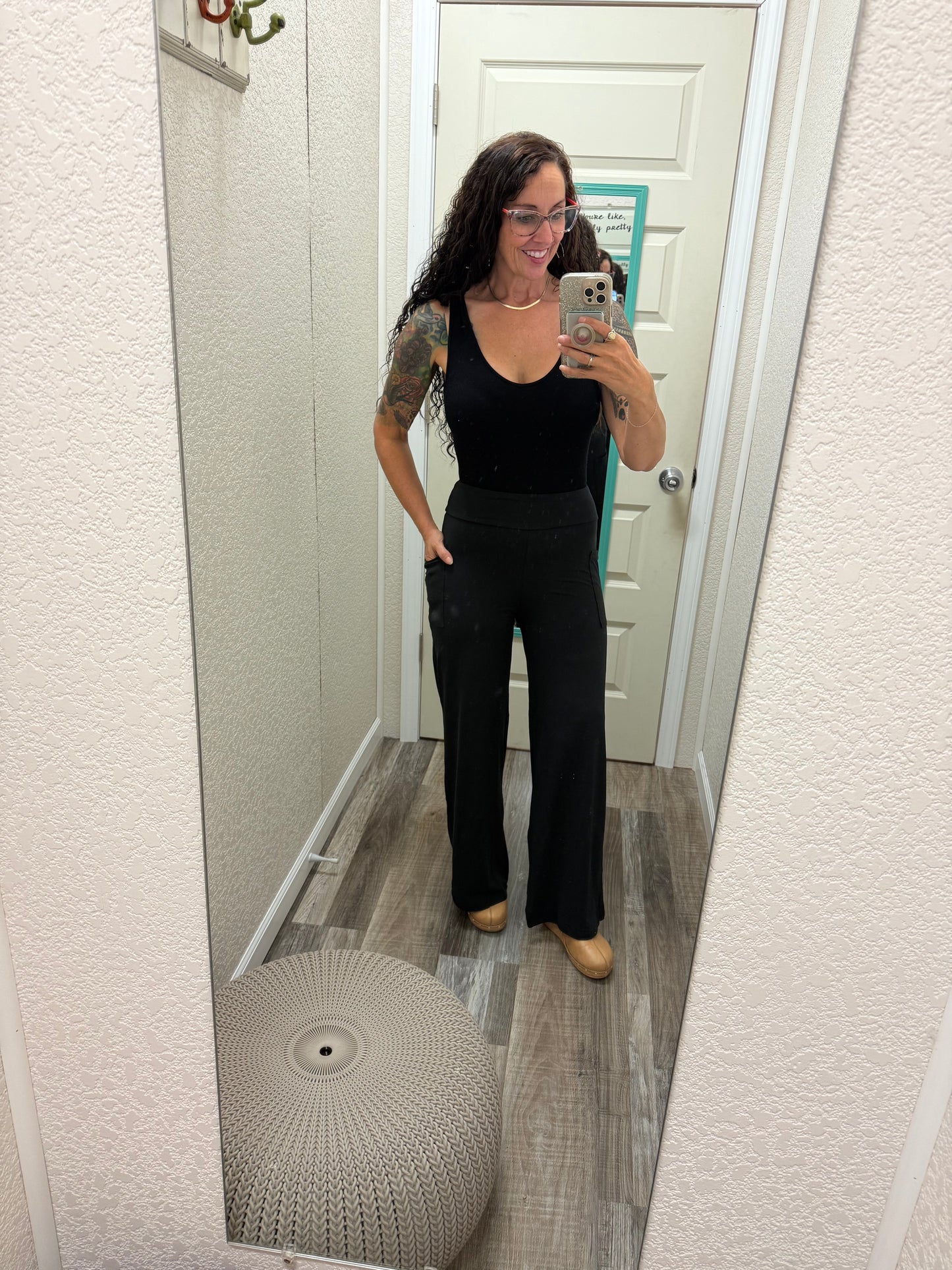 Brooke Wide Leg Full Length Pants with Pockets