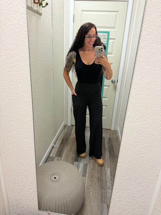 Brooke Wide Leg Full Length Pants with Pockets