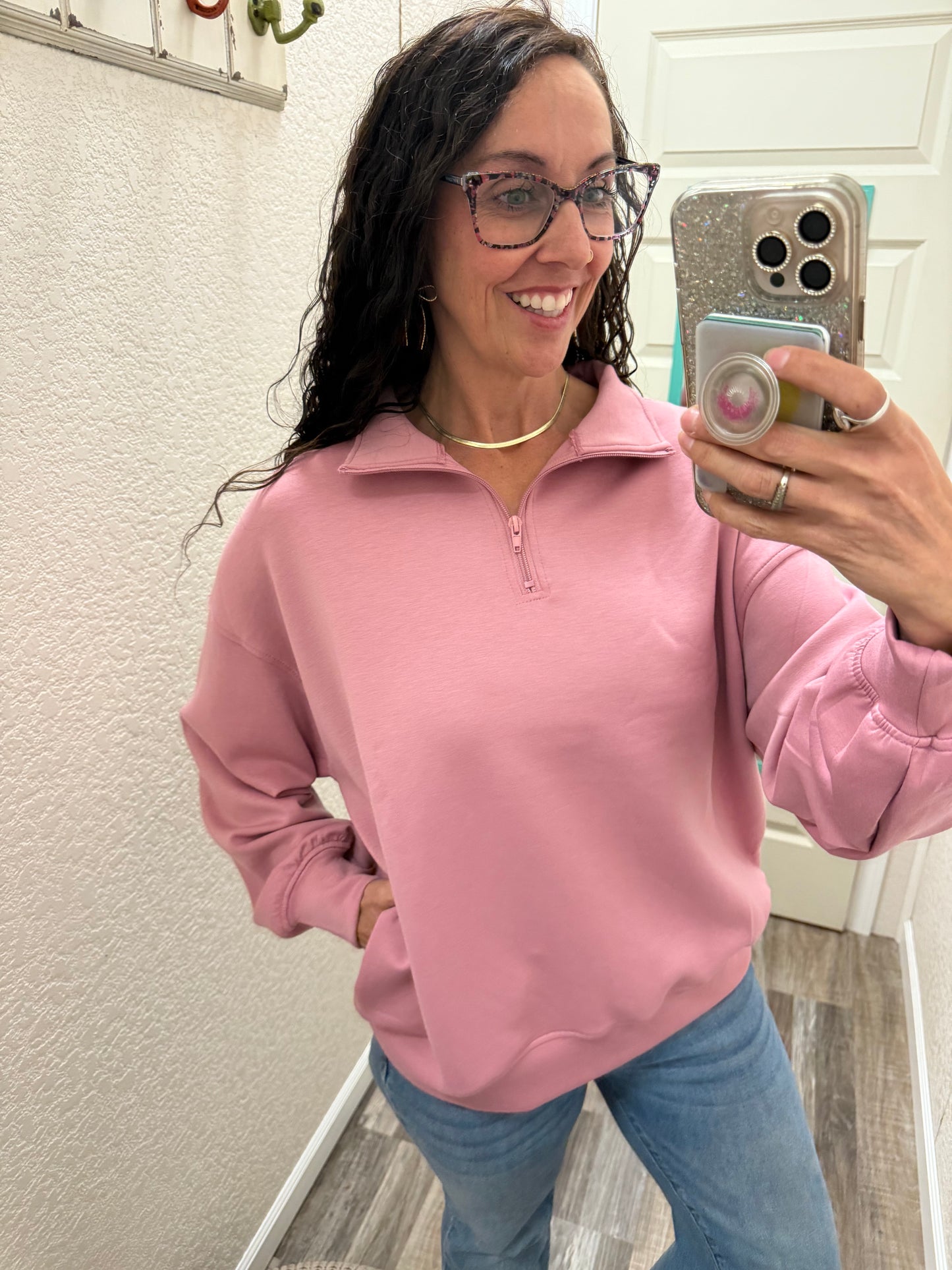 Sadie Scuba 1/2 Zip Pullover