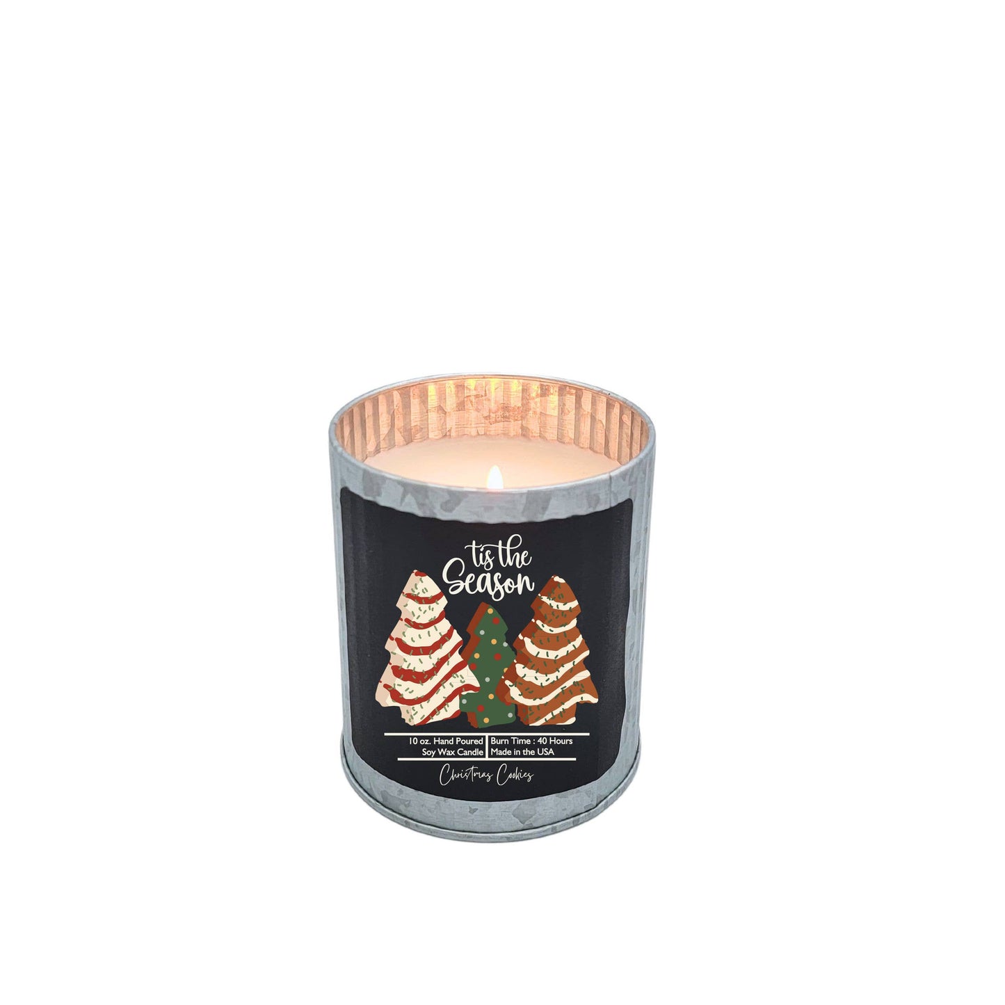 Pecan Pie - Tis the Season - Soy Wax Candle - Rustic Christmas Candles