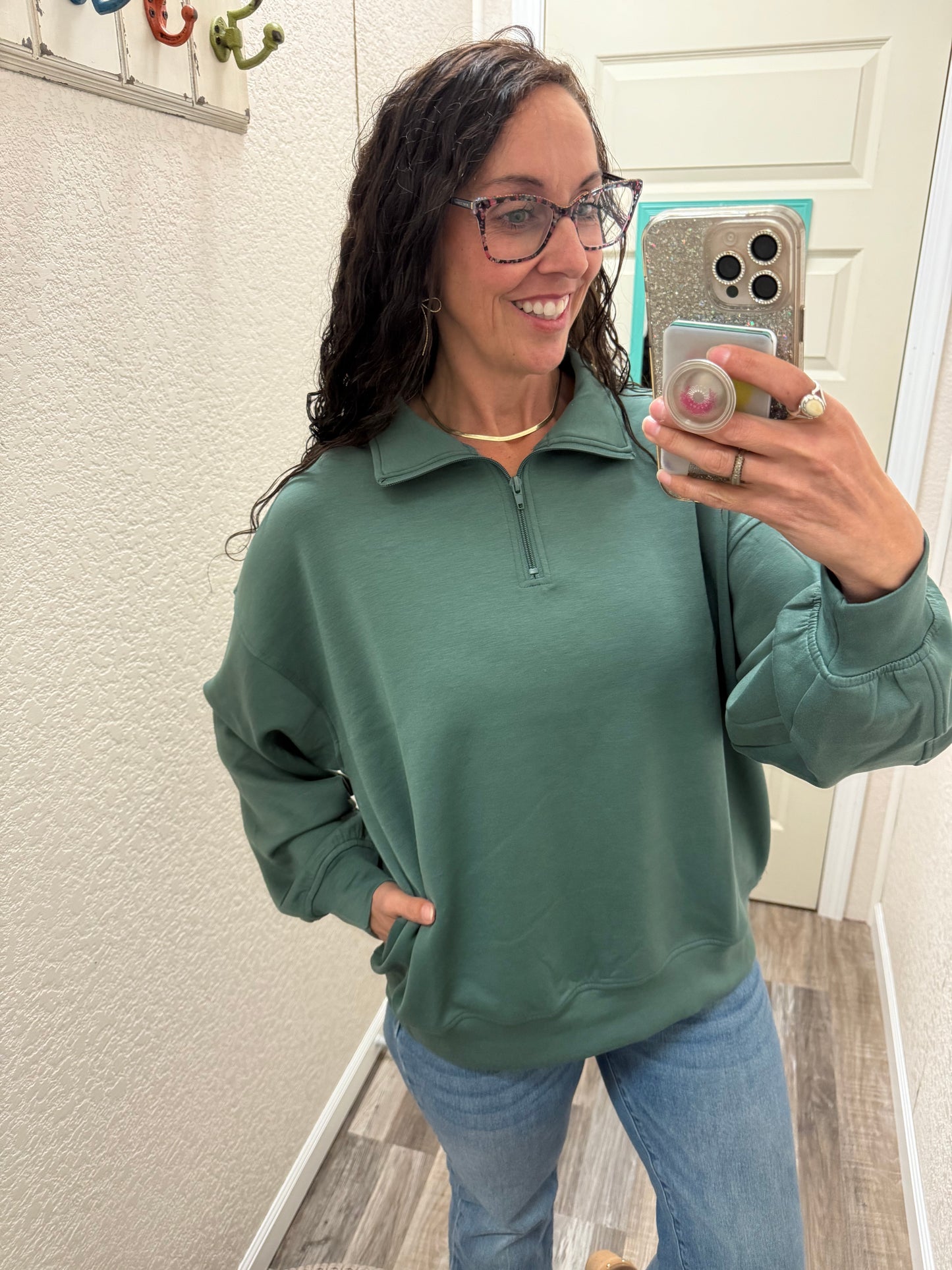 Sadie Scuba 1/2 Zip Pullover